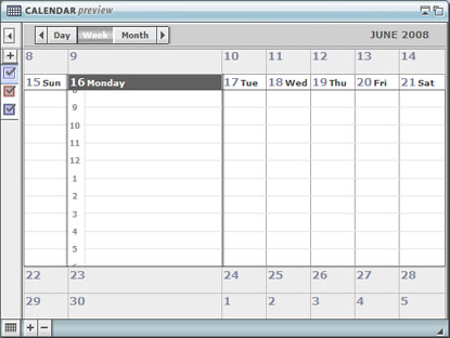 Webtop Calendar